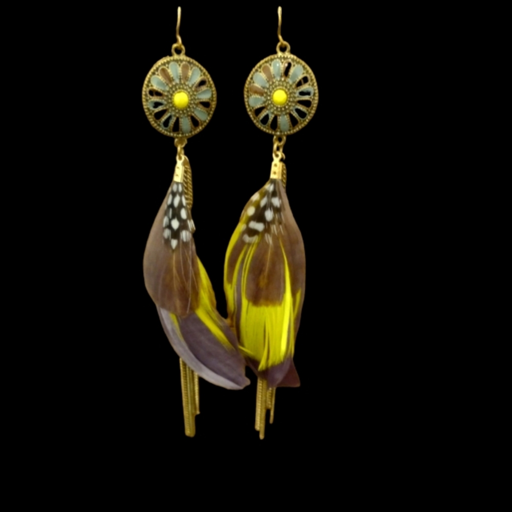 Feather earrings